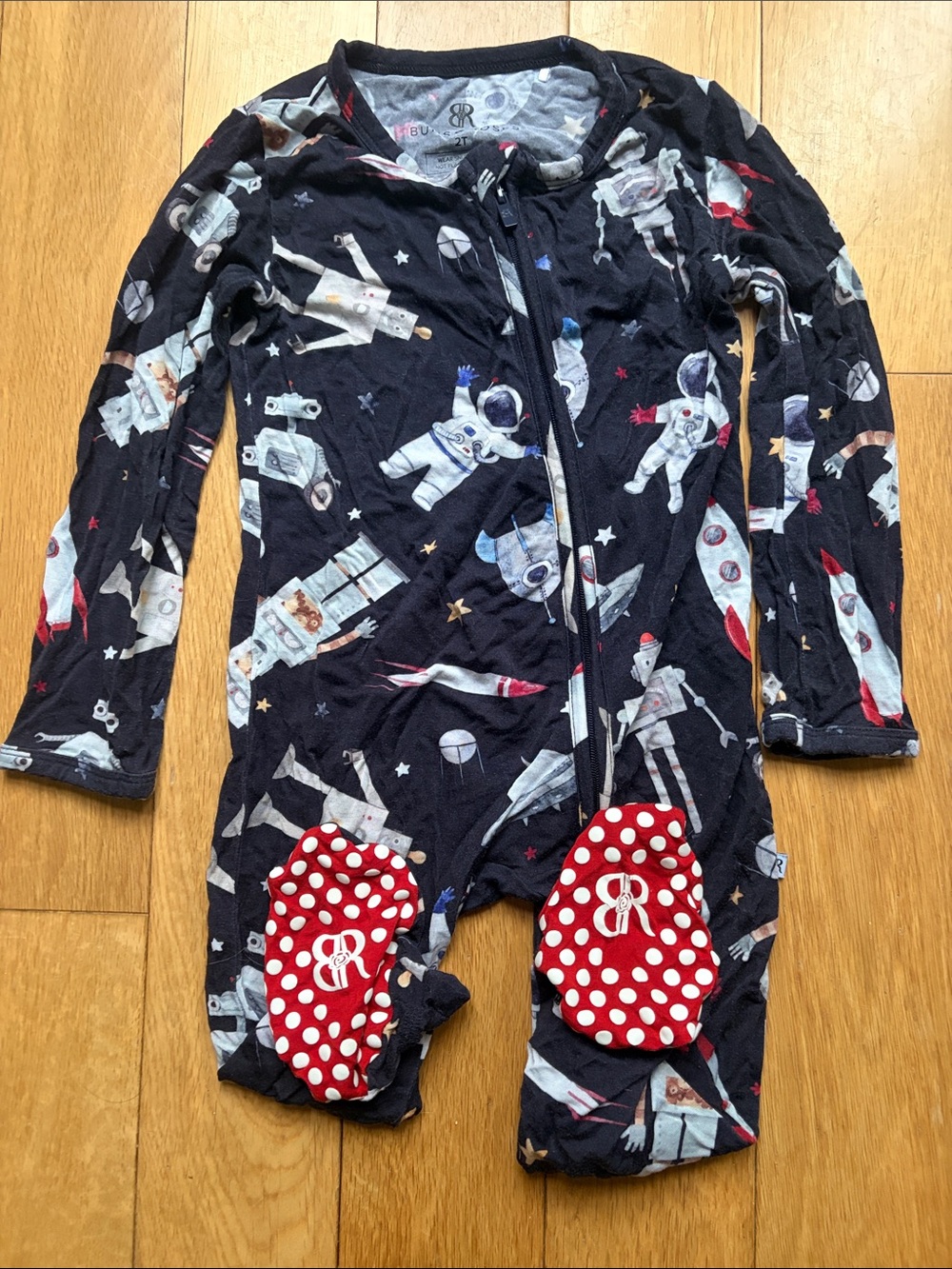 🏈Bums & Roses 2T Footie Bundle - Picture 3 of 6